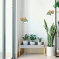 thumbnail image 6 of FSLiving Adjustable Wooden Wall Sconces with Full Spectrum for Indoor Plants Portable E26 Socket Macaron Green Aluminum Wall lamp with Timer Cord for Grow Light Industrial Fixture No Drilling, 6 of 8