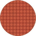 thumbnail image 1 of Ahgly Company Machine Washable Indoor Round Transitional Neon Orange Area Rugs, 6' Round, 1 of 7