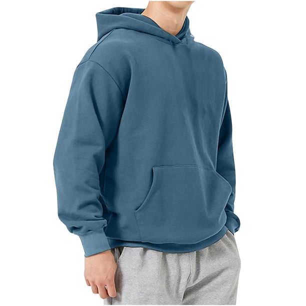 Sudadera con capucha para hombre, chaqueta informal de invierno con cremallera y bolsillo de forro polar, blusa para hombre