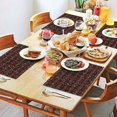 thumbnail image 2 of Red and Green Plaid Christmas Snow Pattern Summer Placemats Table Placemats Set Of 4-Linen Kitchen Washable Placemats Table Mats 11.8"x17.7" Non-Slip Heat Resistant, 2 of 6