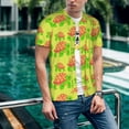 thumbnail image 6 of Zufioo Cartoon Turtles 1 Print Men's Baseball Short Sleeve, Moisture Wicking Button-Down Hip Hop Tee-3X-Large, 6 of 7