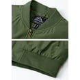 thumbnail image 6 of TACVASEN Mens Jackets Zip up Hiking Elastic Cuffs Thick Polyester Winter Outwear Army Green S, 6 of 7