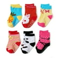 thumbnail image 3 of Fraobbg 12 Pack Baby Girls Non Slip Skid Crew Socks Toddlers Infant Cotton Grips Ankle Socks, 3 of 8