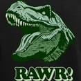 thumbnail image 3 of CafePress - T Rex RAWR Women's Dark Pajamas - Women's Short Sleeve Print T-Shirt and Pants Dark Cotton Pajama Set, 3 of 7