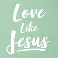 thumbnail image 5 of Wild Bobby Love Like Jesus Inspirational/Christian Women Slim Fit Junior Tee, Mint, Medium, 5 of 5