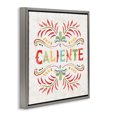 thumbnail image 4 of Stupell Industries Caliente con Patrón Vibrante Inspirational Quotes & Sayings Painting Gray Floater Framed Art Print Wall Art, 25 x 25, 4 of 10