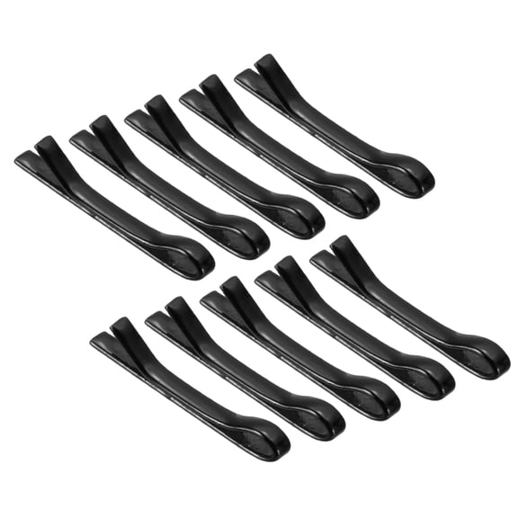 Uxcell 10Pcs Tiny Doll Hair Pins 0.43" Black Mini Metal Hair Clips Bobby Pins