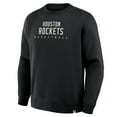 thumbnail image 4 of Men's Fanatics Black Houston Rockets Crossover Collection Defensive Rotation Drill Premium Pullover Sweatshirt, 4 of 5