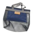 thumbnail image 2 of Bolsa de playa de malla, bolsa de aseo, organizador de maquillaje informal portátil, bolsa de cosméticos para acampar, juguetes para niños, viajes, compras, natación, 2 of 8