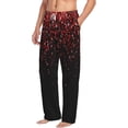 thumbnail image 2 of Balery Red Glitter1 print Men's Pajama Pants,Ultra Lightweight Pjs,Lounge Pant-Small, 2 of 9