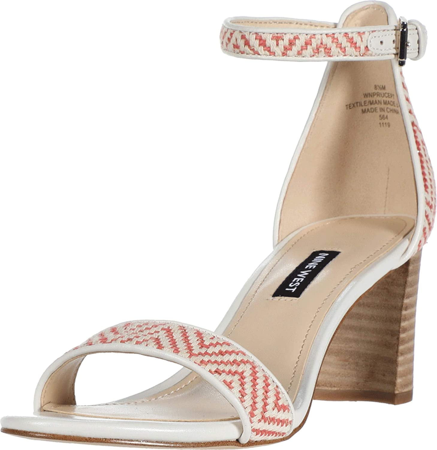 coral barely there sandals