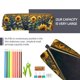 thumbnail image 5 of Disketp Starry Sky Moon Sunflower Estuche de Lápices de Cuero con Cierre, Estuche Compacto para Papelería, Bolígrafos y Accesorios Pequeños, 5 of 7
