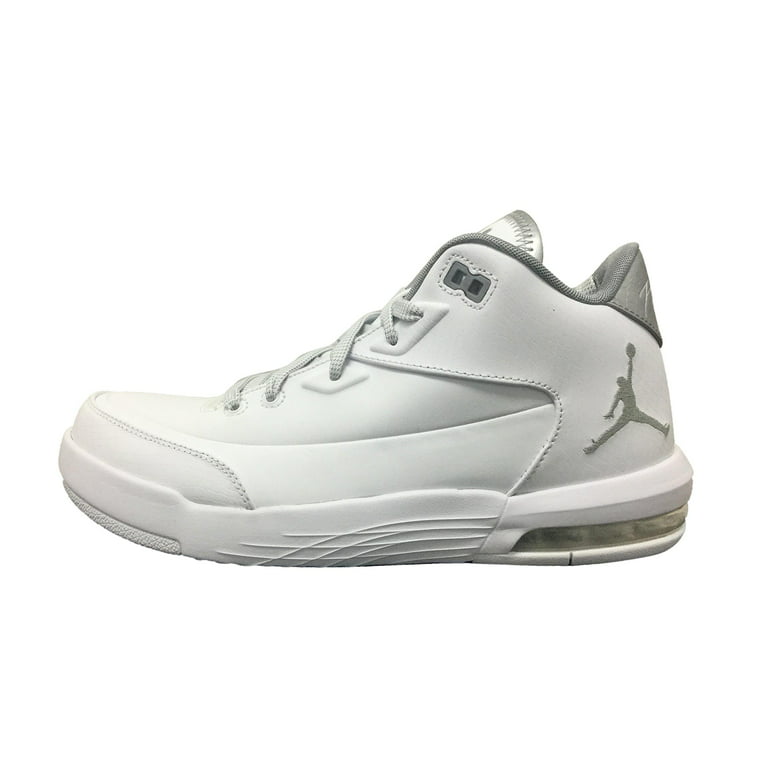 Nike Men's Jordan Flight Origin 3 White/Metallic Silver/White Basketball Shoes Walmart.com