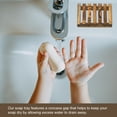 thumbnail image 5 of Uxcell Wooden Soap Tray, 2Pcs - Wooden Soap Dish, Self Draining Natural Bamboo Big Bar Soap Holder (Retro Color), 5 of 6