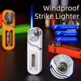 thumbnail image 5 of Refillable Blue Flame Torch Lighter Visibles Fuel Visibles Fuel Window Easy Refills for Camping essential accessories, 5 of 5