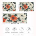 thumbnail image 2 of Yayeee Pillowcase Standard Size Set of 2 Satin Wrinkle Resistant Pillow Case, Large Red Floral Pattern, 2 of 7