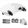 thumbnail image 3 of Transparent Color Universal Motorcycle Adjustable Wind Screen Extension Windshield Spoiler Air Deflector 28.5x12x21cm, 3 of 7