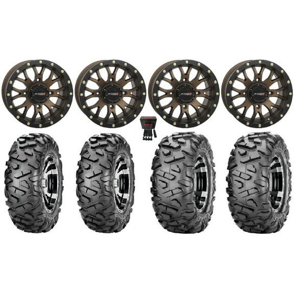 System 3 ST-3 Bronze 14" Wheels 29" BigHorn Tires Can-Am Commander Maverick Renegade Outlander Defender