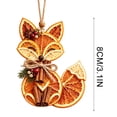 thumbnail image 2 of Dried Orange Slice Christmas Ornament Animal Shaped Natural Hanging Tree Decor Design D, 2 of 7
