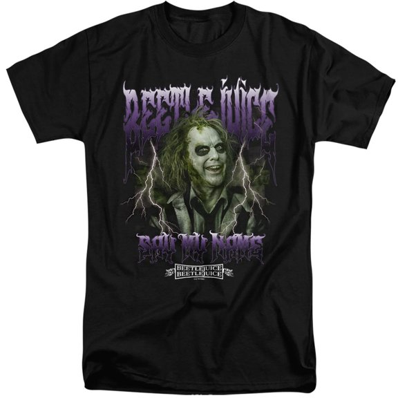 Beetlejuice Beetlejuice Band Unisex Adult Tall T Shirt (2X-Large) Black
