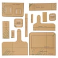 thumbnail image 3 of 12Pcs Shoulder Bag Acrylic Template Leather Pattern DIY HandMade Drawing Craft Supplies, 3 of 14