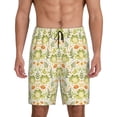 thumbnail image 1 of Fotbe Frogs And Botanical Pantalones Cortos de Pijama para Hombre, Ropa de Dormir, Pantalones de Pijama Cortos para Hombre-4X-Large, 1 of 6