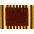 thumbnail image 1 of Ahgly Company Indoor Rectangle Abstract Yellow Contemporary Area Rugs, 2' x 4', 1 of 4