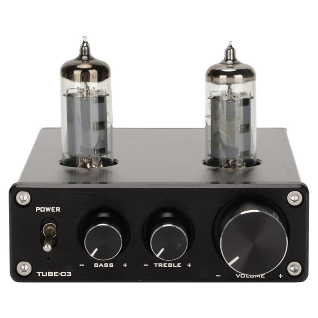 Tube Preamplifier,Vacuum Tube Preamplifier Multifunctional Vacuum Tube Preamp Hi Fi Valve Headphone Amplifier Built for Precision