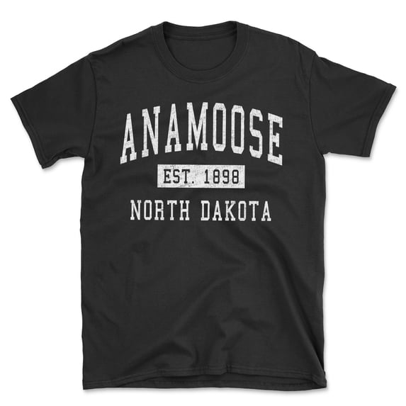 Anamoose North Dakota Classic Established Men's Cotton T-Shirt