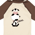 thumbnail image 4 of Inktastic Cow-moo. Boys or Girls Long Sleeve Baby Bodysuit, 4 of 5