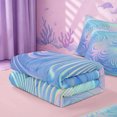 thumbnail image 5 of meiyoeat Blue Swirl Background Zipper Twin Comforter Sets with Fitted Sheet and 2 Pillowcases,Iridescent Abstract Print Zipper Bedding Set For Girl,Reversible,4 Pieces, 5 of 7