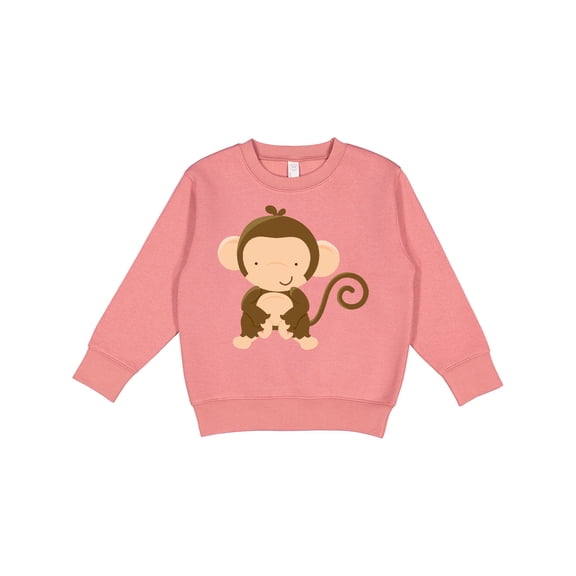 Inktastic Happy Monkey Toddler Sweatshirt