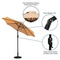 thumbnail image 5 of Flash Furniture Kona Tan 9 FT Round Umbrella with Crank and Tilt Function and Standing Umbrella Base, 5 of 12