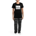 thumbnail image 4 of CafePress - Wifey Women's Dark Pajamas - Women's Short Sleeve Print T-Shirt and Pants Dark Cotton Pajama Set, 4 of 7