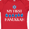 thumbnail image 4 of Inktastic My 1st Hanukkah Dreidels in Blue with Star of David Boys or Girls Baby Bodysuit, 4 of 5