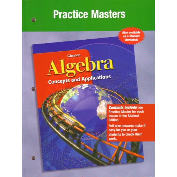 Pre-Owned Algebra: Concepts and Applications, Practice Masters ) 2001 (Paperback) 0078215447 9780078215445
