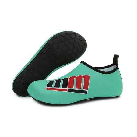 

Men and Women a Slip On Barefoot Quick-Dry Beach Aqua Yoga Water Shoes (MM/Mint 9.5-10.5 Women/8.5-9 Men)