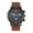 brown, variant on Military Watch for Men, Bar Scale Nylon Strap Outdoor Sports Analog Quartz Watch