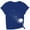 Dark blue, variant on yunLCZ Women Shirts Women's Spring Round Neck Dandelion Printed Loose Casual Short Sleeved T Shirt