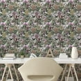 thumbnail image 3 of Ambesonne Flower Peel & Stick Wallpaper for Home, Leaves Blossoming Petals Art, 13"x72", Grey Pink and Sage Green, 3 of 6