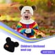 thumbnail image 4 of Minnieouse Bufanda Bebé Invierno Cálido Kit Beanie Cap Elasticidad Protector Térmico Clima Frío Suministros de Calor Sellado Versátil Sombreros bola de color negro, 4 of 6