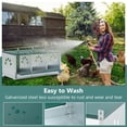 thumbnail image 2 of Leumius Nesting Boxes for Chickens,3-Hole Chicken Nesting Boxes, Large Vented Holes Chicken Coop Box for Outdoor Chicken Coop Farm Yard,Green, 2 of 7