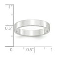 thumbnail image 2 of 14k White Gold Solid Polished Lightweight 4mm Ltw Flat Band Size 13.5 Ring Ring for Women and Men, 2 of 2
