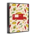 thumbnail image 3 of Stupell Industries Taco Truck over Food Pattern Food & Beverage Painting Black Framed Art Print Wall Art, 16 x 20, 3 of 8