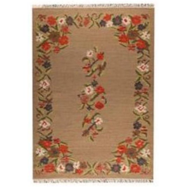 M A Trading MTBKA1BEI056071 Hand Woven 2056 5.5 ft. x 7.83 ft. Area Rug - Beige