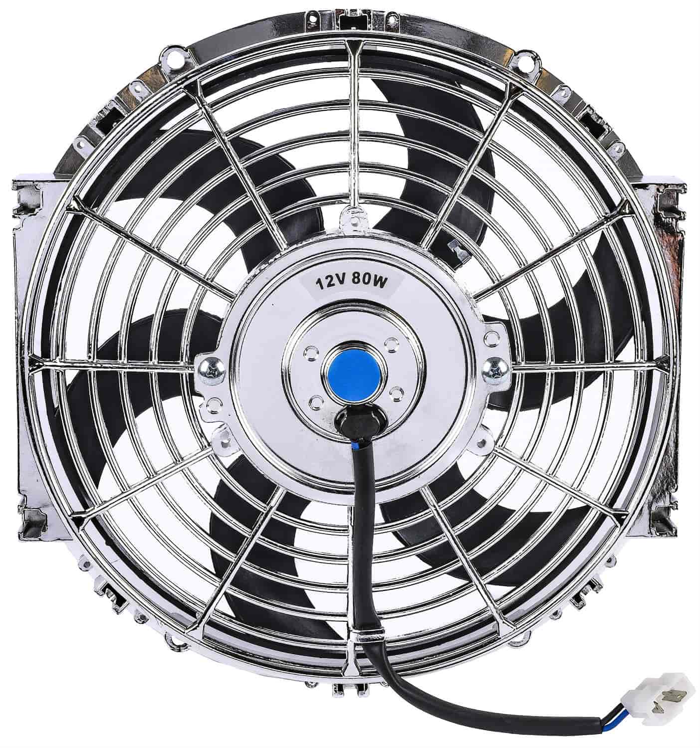 JEGS 52170 Universal Electric Fan 10 in. Diameter SBlade Reversible 1 150 cfm 6