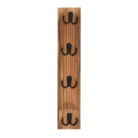 Llavero de pared vertical que ahorra espacio con ganchos. Organizador de llaves para garaje, casa, apartamento, carteras y correas para mascotas.
