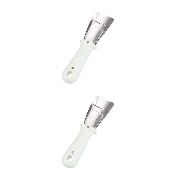 Naiovety Rascador de hielo para refrigerador Congelador universal portátil de acero inoxidable Descongelador multifunción Descongelador plano Type2 NO2