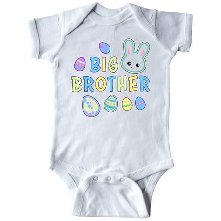 

Inktastic Big Brother with Bunny Face and Easter Eggs Gift Baby Boy Bodysuit