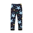 thumbnail image 2 of Kids Girls Fleece Lined Leggings Warm Winter Thicken Pants Printing Slim Pants Thick Thermal Trousers Colourful Girls Winter Warm Pants Floral Printed Tights 3-10 Years, 2 of 4